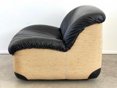 ITALIAN BLACK LEATHER CLUB CHAIRS - 2683868