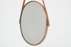 ITALIAN BRASS LEATHER MIRRORS - 3050020