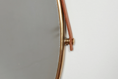 ITALIAN BRASS LEATHER MIRRORS - 3050156