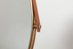 ITALIAN BRASS LEATHER MIRRORS - 3050179