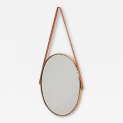ITALIAN BRASS LEATHER MIRRORS - 3053102