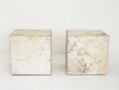 ITALIAN CREAM TRAVERTINE SIDE TABLES OR COFFEE TABLES - 1812994