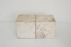 ITALIAN CREAM TRAVERTINE SIDE TABLES OR COFFEE TABLES - 1813000