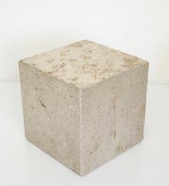 ITALIAN CREAM TRAVERTINE SIDE TABLES OR COFFEE TABLES - 1813003