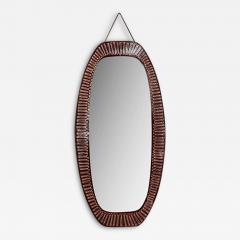 ITALIAN ENAMEL MIRROR - 3053112