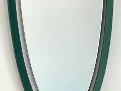 ITALIAN GREEN ENAMEL MIRROR - 2670841