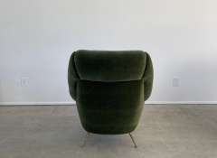ITALIAN GREEN MOHAIR LOUNGE CHAIRS - 1964704
