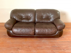 ITALIAN LEATHER LOVESEAT - 2768046