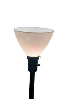 ITALIAN MID CENTURY CERAMIC CRAUQELAIRE LAMP WITH DECO STYLIZED CROUCHING NUDE - 4694320