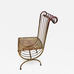 ITALIAN MID CENTURY FANCY GILT IRON CHAIR - 1947421