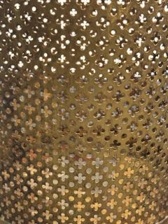 ITALIAN MID CENTURY GILT METAL JESTER DESIGN UMBRELLA STAND TRASH CAN - 4156711
