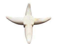 ITALIAN MODERNIST ALABASTER X HORN BASE CANDLESTICKS - 4466611