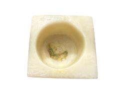 ITALIAN MODERNIST ALABASTER X HORN BASE CANDLESTICKS - 4466615