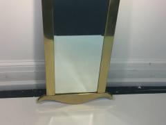 ITALIAN MODERNIST CAST BRASS HEART DESIGN MIRROR - 870053
