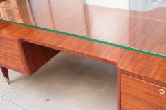 ITALIAN MODERNIST GLASS TOP DESK - 2177552