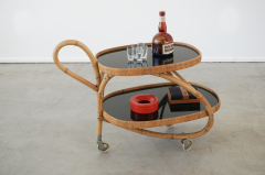 ITALIAN RATTAN BAR CART - 1902941