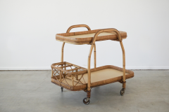 ITALIAN RATTAN BAR CART - 1912616