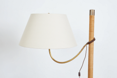 ITALIAN ROPE LEATHER FLOOR LAMP 1950S - 3420974