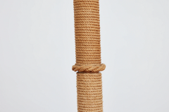 ITALIAN ROPE LEATHER FLOOR LAMP 1950S - 3421090