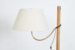 ITALIAN ROPE LEATHER FLOOR LAMP 1950S - 3433033