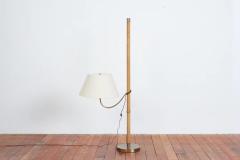 ITALIAN ROPE LEATHER FLOOR LAMP 1950S - 3433034
