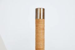 ITALIAN ROPE LEATHER FLOOR LAMP 1950S - 3433207