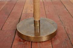 ITALIAN ROPE LEATHER FLOOR LAMP 1950S - 3433369
