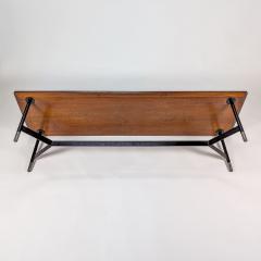 ITALIAN TEAK BENCH TABLE 1970  - 4178109