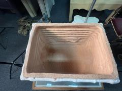 ITALIAN TERRACOTTA BAMBOO AND ZEBRA SKIN TROMPE LOEIL GARDEN BENCHES - 4171562