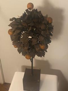 ITALIAN TOLE ORANGE TREE SCULPTURE - 2440968