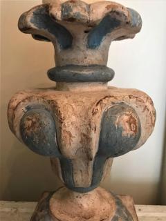 ITALIAN WHITE AND BLUE URN LAMP BASES PAIR - 3299867