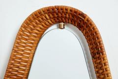 ITALIAN WICKER MIRROR - 3218781