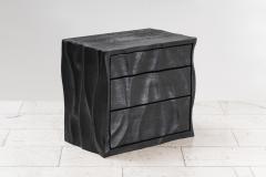 Ian Spencer Ian Spencer Charred Wavy Front Nightstand Pair UK - 2024245