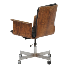 Ib Jorgen Rasmussen Ib J rgen Rasmussen Kevi swivel office chair in rosewood leather - 4423094