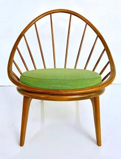 Ib Kofod Larsen 1950s Danish Modern Ib Kofod Larsen for Selig Hoop Chair with Seat Cushion - 3502482