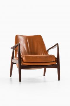 Ib Kofod Larsen Afromosia Leather Easy Chair by Ib Kofod Larsen 1950s - 4508646