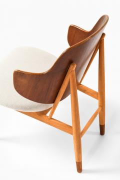 Ib Kofod Larsen Easy Chair in Beech Teak and Wool by Ib Kofod Larsen 1950s - 4523132