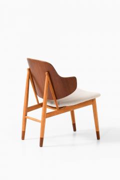 Ib Kofod Larsen Easy Chair in Beech Teak and Wool by Ib Kofod Larsen 1950s - 4523134