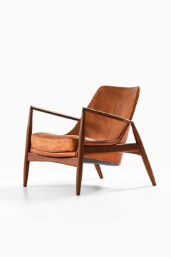 Ib Kofod Larsen Easy Chair in Leather and Teak by Ib Kofod Larsen 1950s - 4565034