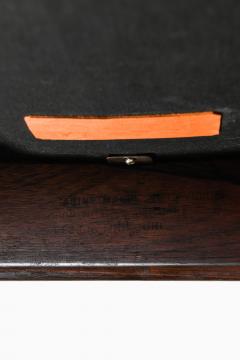 Ib Kofod Larsen Easy Chair with Matching Stool in Leather and Rosewood by Ib Kofod Larsen 1956 - 4557598