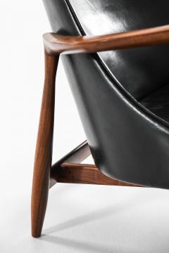 Ib Kofod Larsen Easy Chair with Matching Stool in Leather and Rosewood by Ib Kofod Larsen 1956 - 4557643