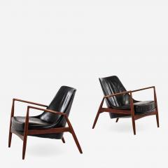 Ib Kofod Larsen Easy Chairs Model S len Seal Produced by OPE - 1953575
