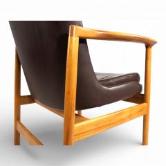 Ib Kofod Larsen Fr scher leather armchair by Ib Kofod Larsen 1960 - 4749524