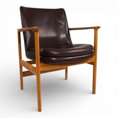 Ib Kofod Larsen Fr scher leather armchair by Ib Kofod Larsen 1960 - 4749526
