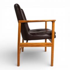 Ib Kofod Larsen Fr scher leather armchair by Ib Kofod Larsen 1960 - 4749532