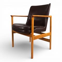 Ib Kofod Larsen Fr scher leather armchair by Ib Kofod Larsen 1960 - 4749534
