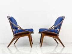Ib Kofod Larsen Hoop Chairs a Pair by Ib Kofod Larsen for Selig Denmark C 1964 - 4127202