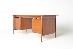 Ib Kofod Larsen Ib Kofod Larsen Danish Modern Teak Executive Desk - 4698665