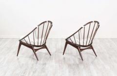 Ib Kofod Larsen Ib Kofod Larsen Hoop Lounge Chairs for Selig - 2235148