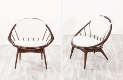 Ib Kofod Larsen Ib Kofod Larsen Hoop Lounge Chairs for Selig - 2235150